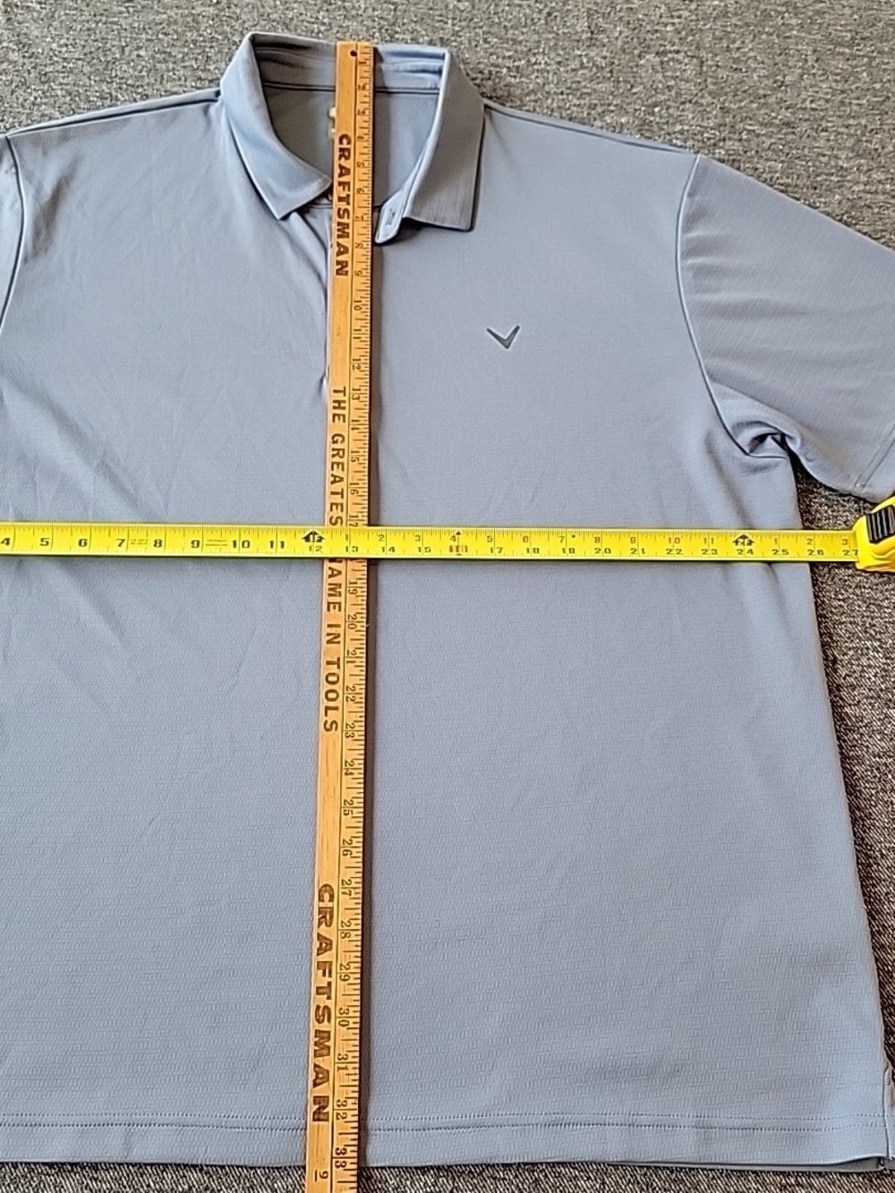 Callaway Polo Shirt Men's 2XL Opti Dri Blue Golf Performance Stretch Casual - Picture 5 of 7